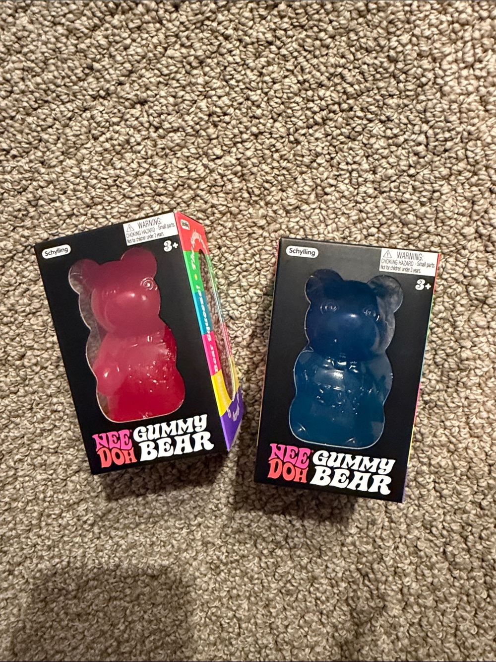 NeeDoh Gummy Bear BUNDLE - Pink and Blue